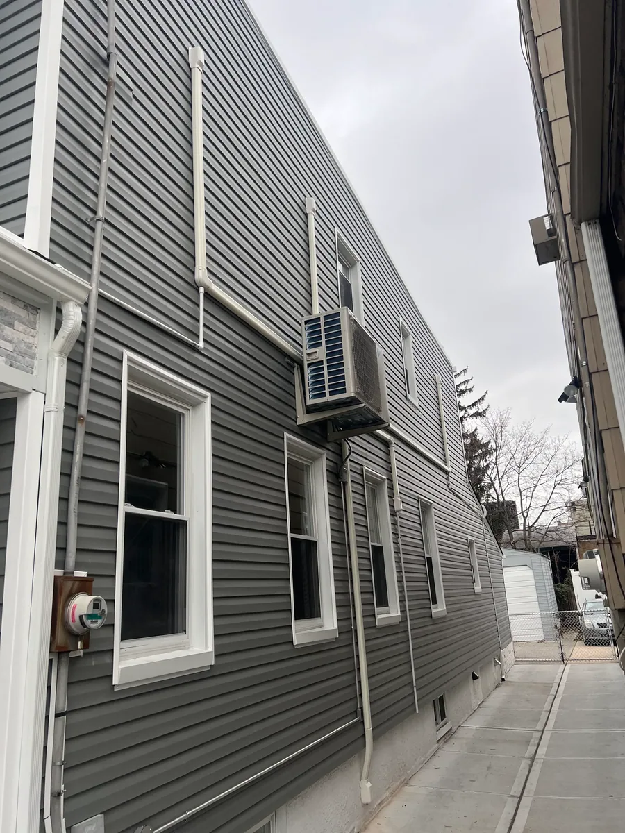 Exterior mechanical equipment and coordinated service lines